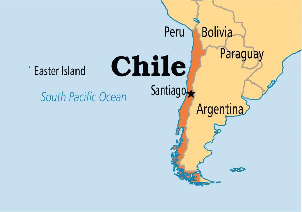 santiago de Chili kaart