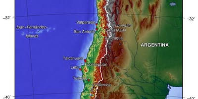 Chili geografische kaart