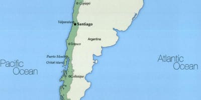 Kaart van temuco in Chili